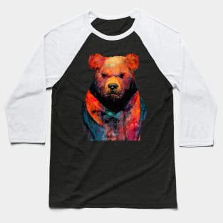 Bear Teddy #bear animal watercolor painting Baseball T-Shirt